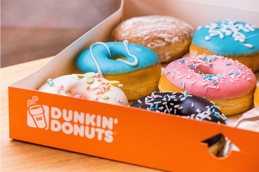 24 verschillende donuts van Dunkin' Donuts