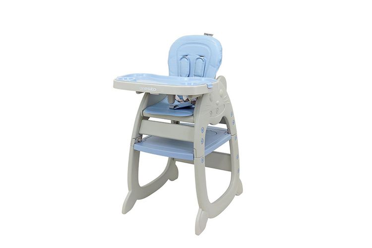 Blauwe Kinderstoel 2in1 kinderstoel en tafel van Baby Mix