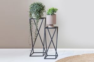 2 plantentafels van Lifa Living (kleur: zwart)