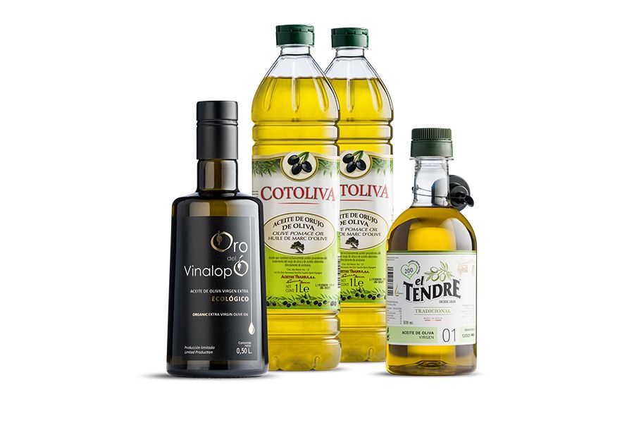 Pakket met 4 flessen olijfolie van Alicanta